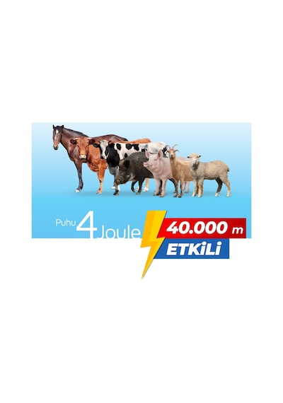 Puhu Ecos Güneş Enerjili Elektrikli Çit Cihazı 4 Joule 40w Panel + 12v/24ah Jel Akü