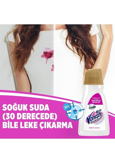 Kosla Vanish Multipower Beyazlar için Sıvı Leke Çıkarıcı & Deterjan 2700 ML