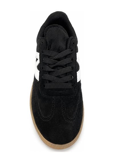 Papucumun Dünyası Unisex Süet Özel Gum Tabanlı Günlük Kullanıma Uygun Retro Sneaker Siyah