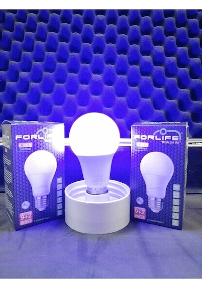 9W+2W E27 Mavi 6500K 3 Kademeli Renkli Led Ampul