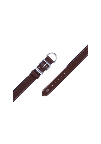 Doggie Deri Kemik Desenli Boyun Tasması S 4x47-55 CM Kahverengi