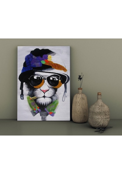 Bk Home Cat Mafia Tasarımlı Kanvas Tablo 30X50Cm-1