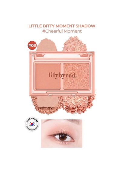 Lilybyred 2’Li Mat / Parlak Far Paleti Little Bitty Moment Shadow 03 Cheerful Moment Mat / Parlak