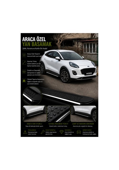 Ford Puma 2019+ Araca Özel Yan Basamak A+
