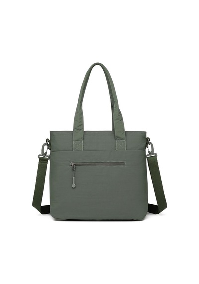 Smart Bags Mikro Poly Kumaş Büyük Boy Kadın Omuz Çantası 3345 Haki