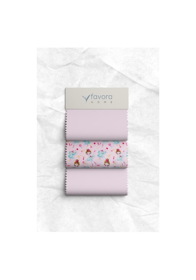 Peri Balerin %100 Pamuk Tek Kişilik Nevresim Takımı - Pembe Pembe