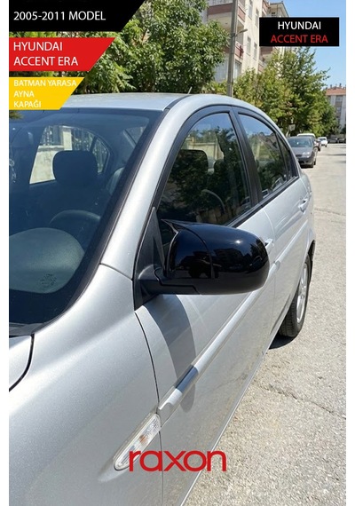 Hyundaı Accent Era 2005-2011 Batman & Yarasa Ayna Kapağı Parlak Piano Black Sport