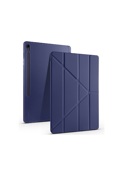 Adige Samsung Galaxy Uyumlu Tab S10 Fe Plus Kılıf Tri Folding Kalem Bölmeli Standlı Standlı Kapak