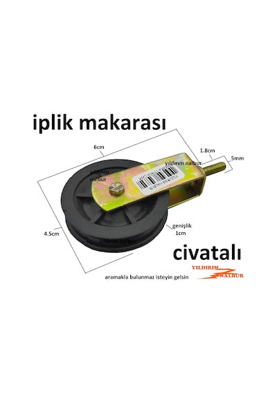 İplik Makarası Civatalı Tekerlek Çamaşırlık Makara Çamaşır Asma