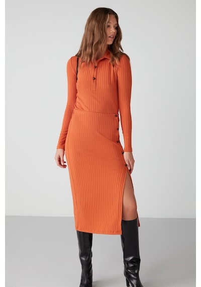Ethıquet Eva Slim Fit Kiremit Rengi Alt-üst Takım
