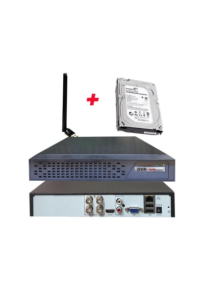 Bises 4 Kanal Wi-fi Ve 1 Tb Hdd'li 5 Mp H265+ 1080p Hıbrıt Araç, Insan Ve Yüz Tanımalı Xmeye Kayıt Cihazı Bs 104xmeye