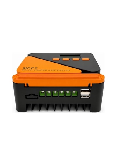 Mppt 20a Güneş Şarj Regülatörü 12v/24v Lcd Ekran Çift Usb Çıkışlı Yüksek Verimlilik
