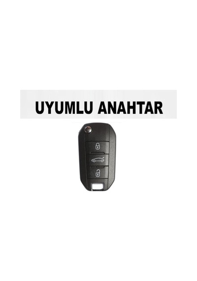Peugeot Uyumlu 208 301 308 508 2008 3008 5008 Silikon Anahtar Kılıfı (470934402)
