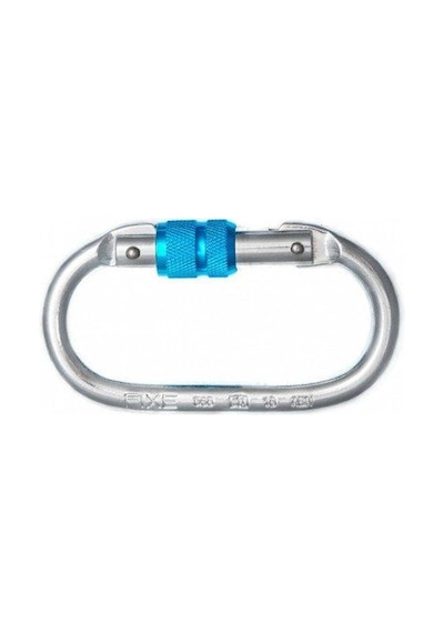 Fixe Symmetric St Screw Gate Kilitli Karabina Silver-blue Gümüş