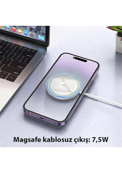 Hoco CW53 15 W Magsafe Kablosuz Wireless Stand Hızlı Şarj Cihaz