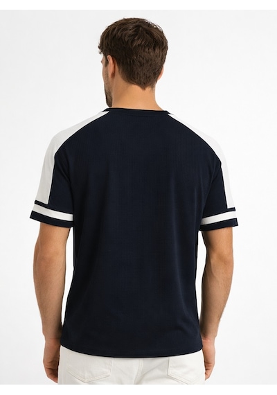 Cazador Triko Bisiklet Yaka T-shirt Erkek 34045 Lacivert Lacivert