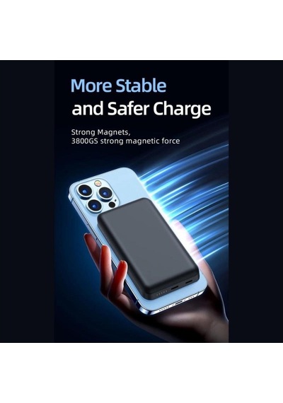 Blic Magsafe 5000 Mah Battery Pack Apple Uyumlu iPhone  Powerbank Magsafe Powerbank Kablosuz Şarj Cihazı Çok Renkli