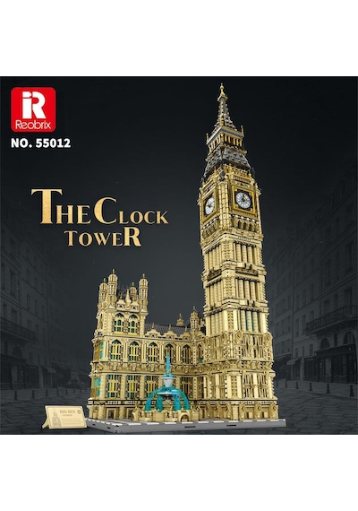 Reobrix 55012 Saat Kulesi Big Ben Yaratıcı Yapı Blok Seti Building Blocks The Clock Tower -13825parça