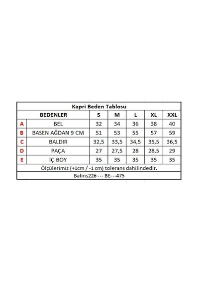 Balins Kadın 2 İplik Kapri Lacivert