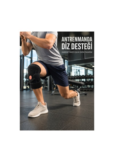 Ayarlanabilir Ligamentli Dizlik Patella Silikon Pedli Nefes Alabilir Diz Koruyucu -