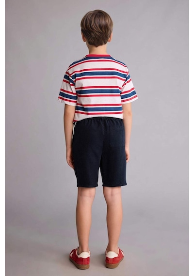Defacto Regular Fıt Tencel Şort Erkek Çocuk H5137a826smnv91 Lacivert-nv91