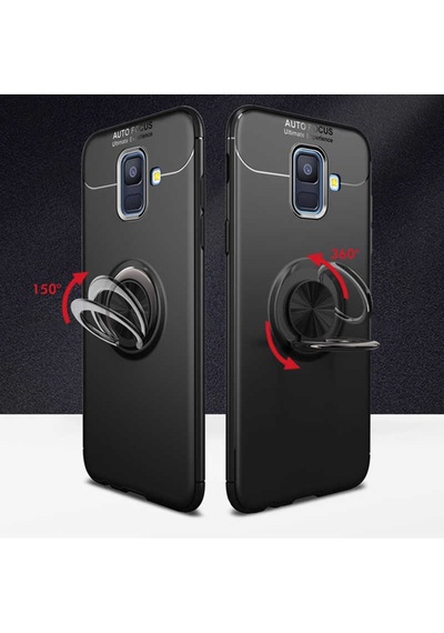 Samsung Galaxy Uyumlu A6 2018 Kilif Yüzüklü Magnetli Ravel Case 389753997