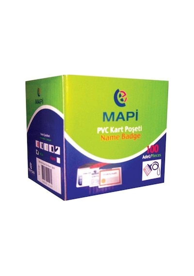 Mapi Pvc Kart Poşeti 54mm X 86mm 100 Lü Beyaz 100 Lü Paket