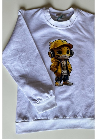 Minik Motion 3'lü Set Çocuk Baskılı 2 İplik Penye Sweatshirt Beyaz - Siyah - Lacivert Minik Motion 3'lü Set Çocuk Baskılı 2 İplik Penye Sweatshirt Beyaz - Siyah - Lacivert