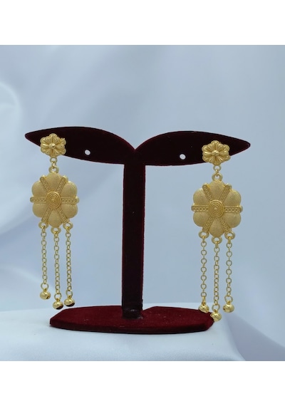 Yeni Sezon Vip Seri Paslanmaz Çelik Top Sallantılı Altın Kaplama Hint Küpe Gold