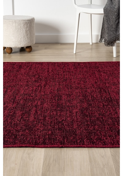 Antik Bordo Halı Yıkanabilir Kaymaz Taban Şönil Kilim Dokuma Pamuk Taban Kilim 10115a Bordo