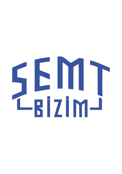 Semt Bizim Araba Sticker 17x17 Cm Mavi
