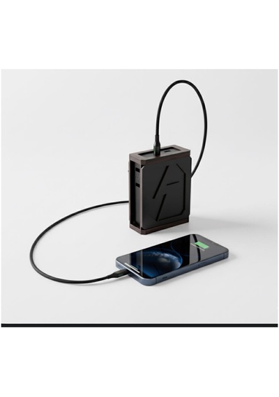 10.000 Mah Şarjmatik Dijital Göstergeli Dahili Power Bank 22.5w Kafe & Restorant Hızlı Şarj Seti Siyah