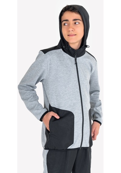 Lescon Grimelanj Çocuk Fermuarlı Kapüşonlu Sweatshirt 23n-3101