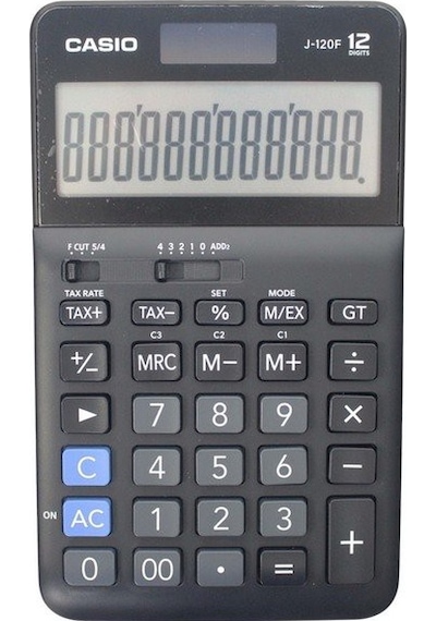 Casio J-120F 12 Hane Masaüstü Hesap Makinesi