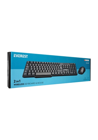 Everest Km-6852 Siyah Usb Kablosuz Combo Q Standart