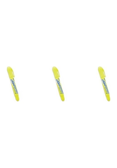 Amos Dry Highlighter -Fosforlu Kalem Sarı 3 Adet Sarı