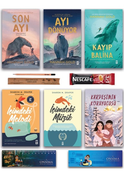 Genç Timaş Kardeşimin Koruyucusu - İçimdeki Melodi Müzik - Son Ayı - Kayıp Balina - Ayı Dönüyor Set Kitap