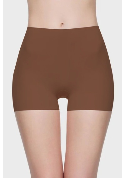Carigna Model Dikişsiz Lazer Kesim Külot Boxer Esnek Iz Yapmayan Model Kahve Renk Kahve