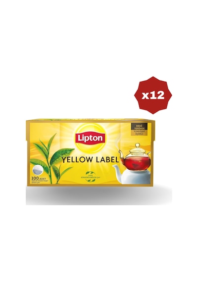 Lipton Yellow Demlik Çay 100 Lü - 12 Adet