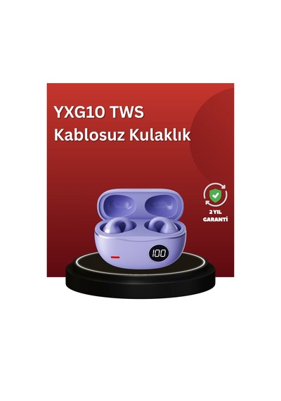 Mey İthalat Yxg10 Açık Kulak Bluetooth Kulaklık Klipsli, Güvenli Spor Tasarım, 30 Saat Pil Diğer