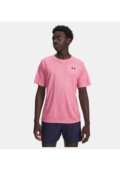 Under Armour Tech Textured Ss Erkek T-shirt 1382796-648 Pembe