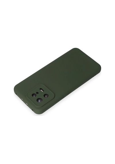 Newface - 806 - Xiaomi Mi 13 Kılıf Nano İçi Kadife Silikon - - Edntrend - Koyu Yeşil