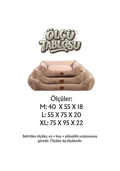 Lucy Köpek Yatağı 40 55 18 Cm Gri Açık Gri - Ortopedik Destekli Pet Yatağı, Yumuşak Dolgulu, Yıkanabilir,