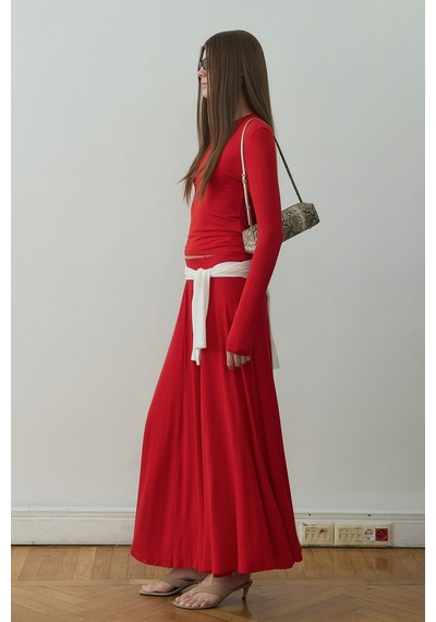 Suud Collection Kırmızı Kate Slim Tişört