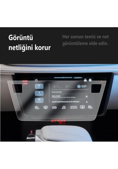 Togg T10f 8 İnç Kumanda Ekranı Mat Ekran Koruyucu Şeffaf ' Sadece Ekran Koruyucu