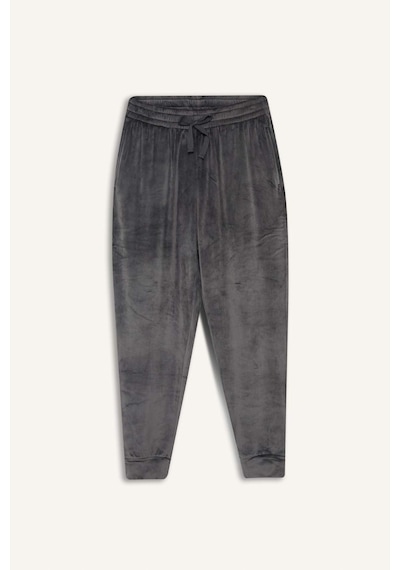 Defacto Regular Fit Cepli Kadife Pijama Altı F4672ax25wnar138 Antrasit