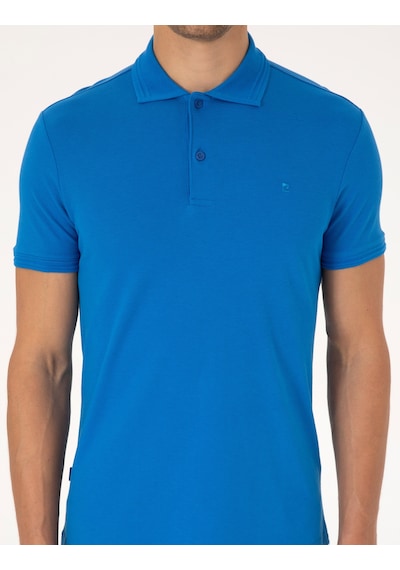 Pierre Cardin Erkek Saks Tişört Basic 50325323-vr045 Saks