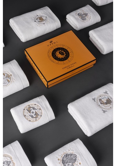 Varol %100 Microcotton Üst Kalite Havlu Seti Burç Nakışlı İkizler-standart İkizler Diğer