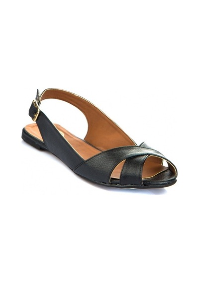 Fox Shoes Siyah Kadın Sandalet 9726106609