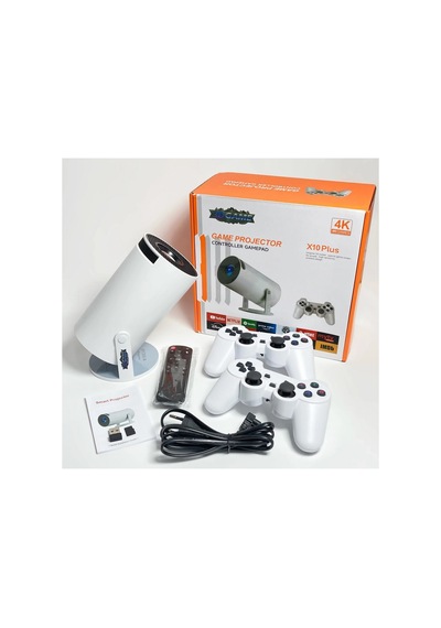 X10plus Android Projektör + Game Projector Ultra Hd 4k Ev Sinema Yansıtma Oyun Projeksiyon Cihazı